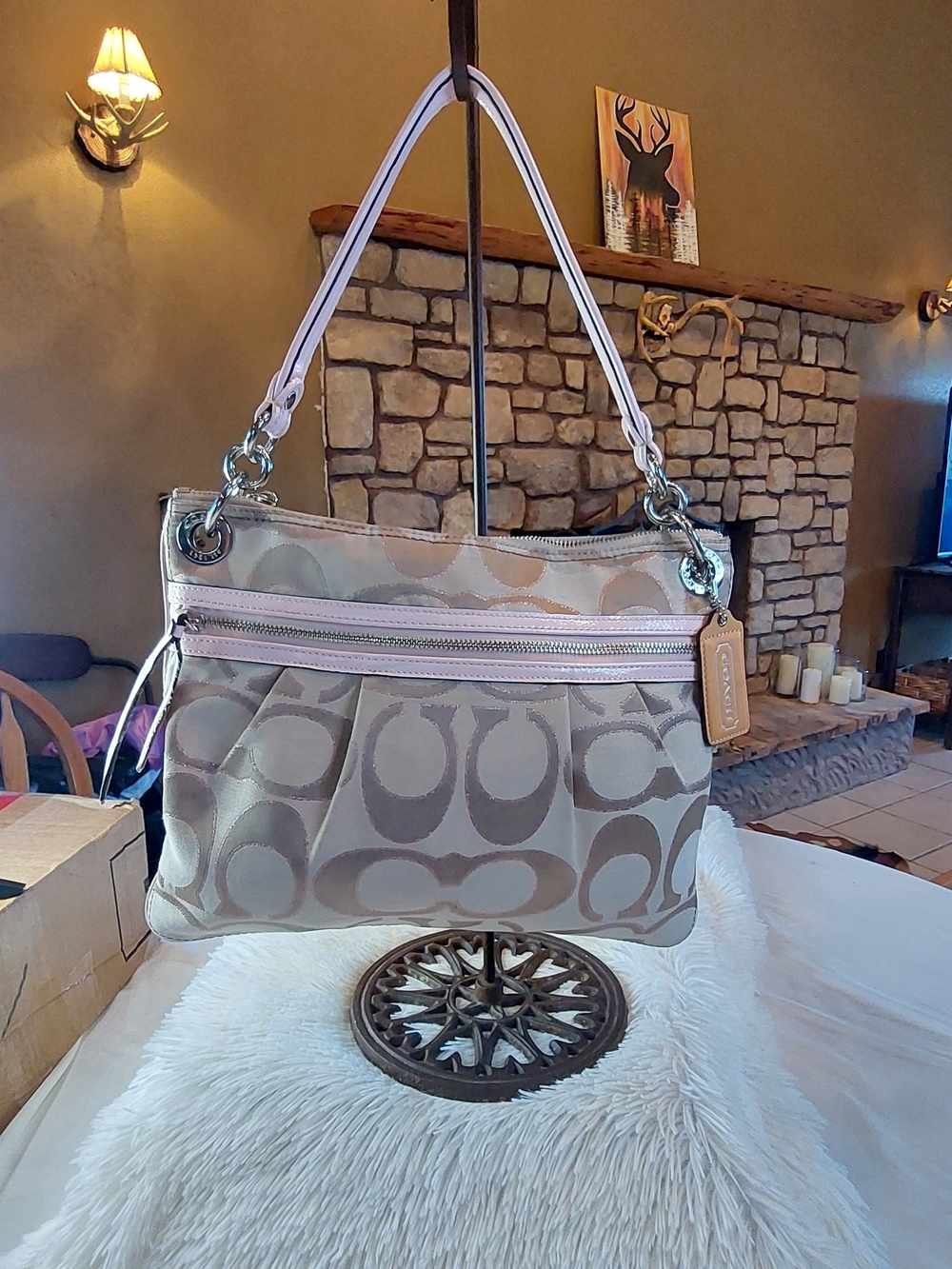 Coach Y2K Poppy Metallic Signature Hippie Bag 19131 EUC 2011